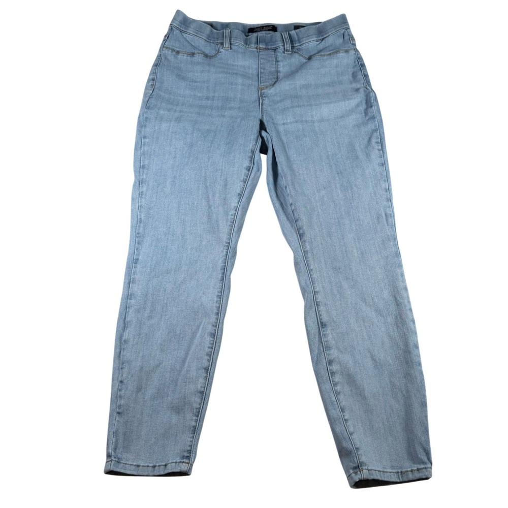 Judy Blue Skinny Fit Pull On Jeans Women 14W (FITS 32x27) Blue High Rise Stretch